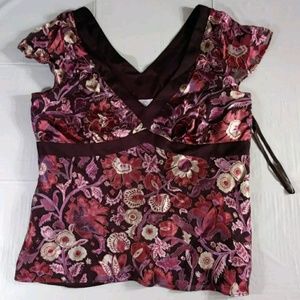 Ann Taylor Women's sz 8P Petite  Silk Blend Blouse